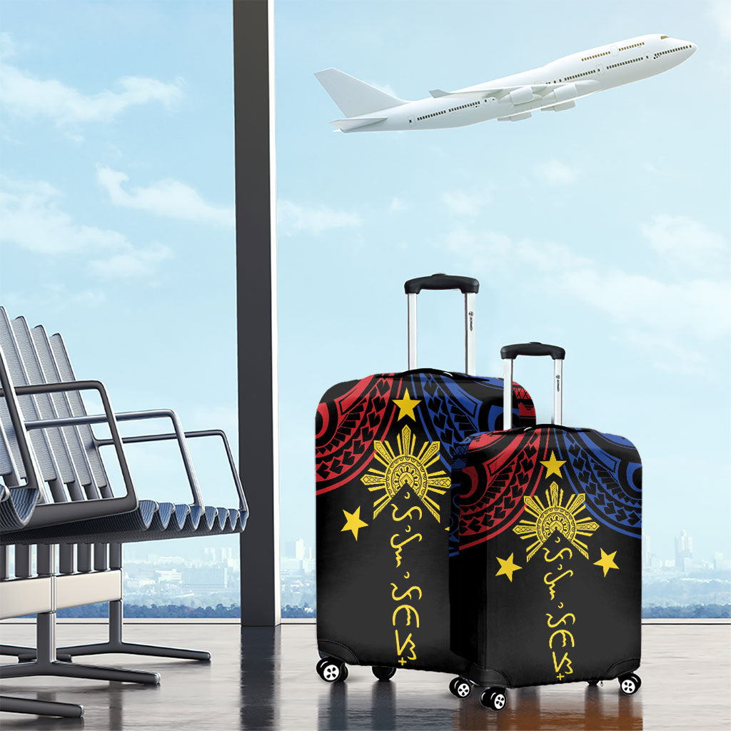 Philippines Heritage Luggage Cover Baybayin Philipinas Sun LT7 - Polynesian Pride