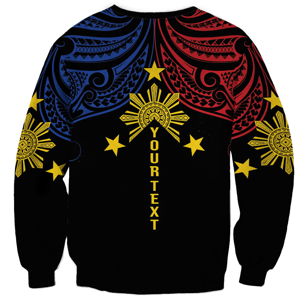 Philippines Heritage Personalized Sweatshirt Baybayin Philipinas Sun