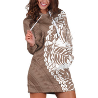 Polynesian Pride Hoodie Dress Polynesia Tribal - Tropical Brown LT7 Brown - Polynesian Pride