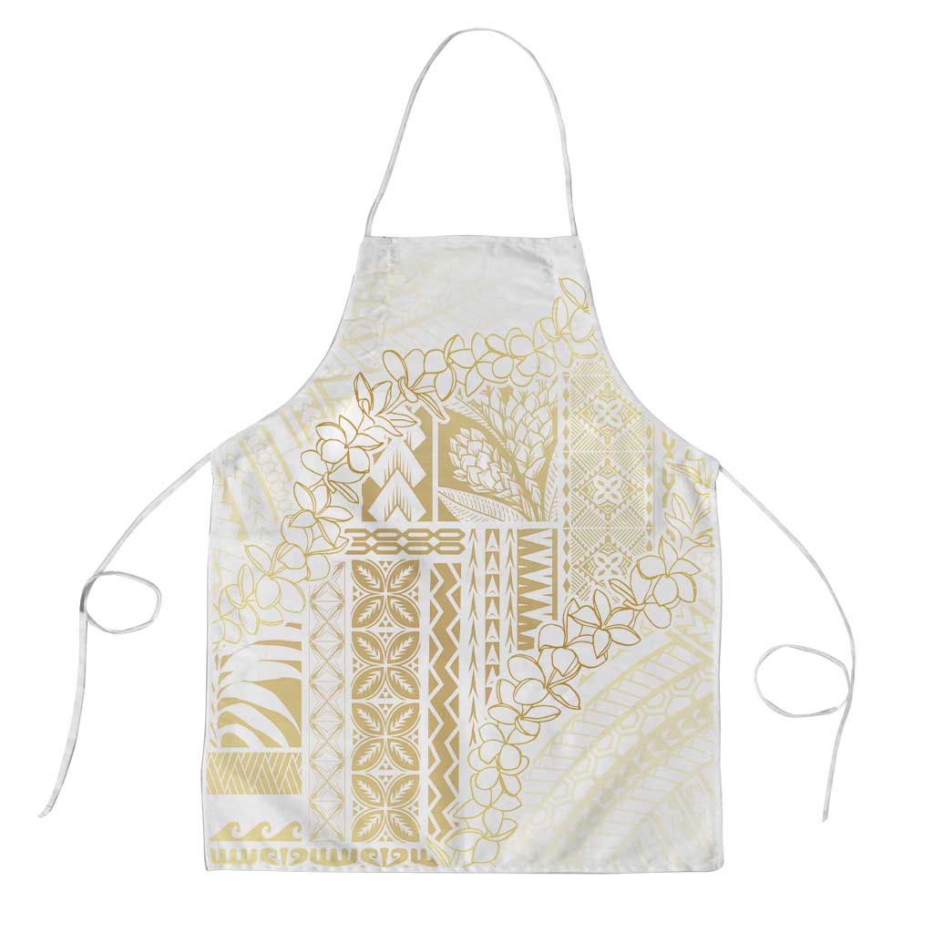 Samoa Lotu Tamaiti Mamanu Siapo Apron Golden Plumeria - Polynesian Pride