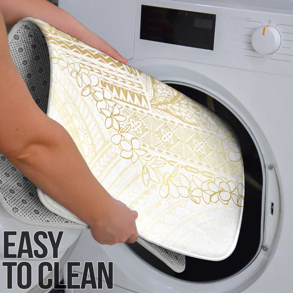 Samoa Lotu Tamaiti Mamanu Siapo Bathroom Set Golden Plumeria - Polynesian Pride