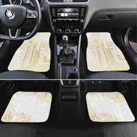 Samoa Lotu Tamaiti Mamanu Siapo Car Mats Golden Plumeria - Polynesian Pride