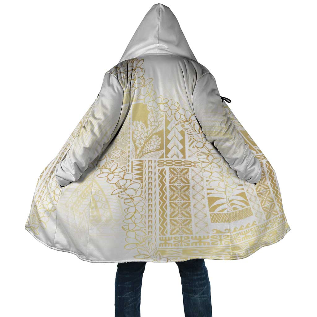 Samoa Lotu Tamaiti Mamanu Siapo Cloak Golden Plumeria - Polynesian Pride