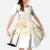 Samoa Lotu Tamaiti Mamanu Siapo Kid Short Sleeve Dress Golden Plumeria - Polynesian Pride