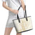 Samoa Lotu Tamaiti Mamanu Siapo Leather Tote Bag Golden Plumeria - Polynesian Pride