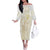 Samoa Lotu Tamaiti Mamanu Siapo Off The Shoulder Long Sleeve Dress Golden Plumeria - Polynesian Pride