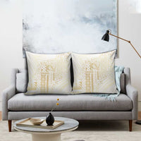 Samoa Lotu Tamaiti Mamanu Siapo Pillow Cover Golden Plumeria LT7 - Polynesian Pride