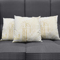 Samoa Lotu Tamaiti Mamanu Siapo Pillow Cover Golden Plumeria LT7 - Polynesian Pride