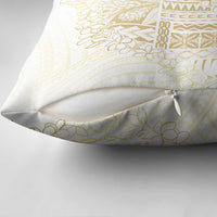 Samoa Lotu Tamaiti Mamanu Siapo Pillow Cover Golden Plumeria LT7 - Polynesian Pride