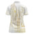 Samoa Lotu Tamaiti Mamanu Siapo Women Polo Shirt Golden Plumeria - Polynesian Pride
