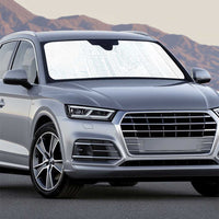 Samoa Lotu Tamaiti Mamanu Siapo Auto Sun Shade Off White Plumeria - Polynesian Pride