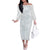 Samoa Lotu Tamaiti Mamanu Siapo Family Matching Off The Shoulder Long Sleeve Dress and Hawaiian Shirt Off White Plumeria - Polynesian Pride