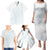 Samoa Lotu Tamaiti Mamanu Siapo Family Matching Puletasi and Hawaiian Shirt Off White Plumeria - Polynesian Pride