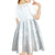 Samoa Lotu Tamaiti Mamanu Siapo Kid Short Sleeve Dress Off White Plumeria - Polynesian Pride