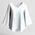 Samoa Lotu Tamaiti Mamanu Siapo Kimono Sleeve Blouse Off White Plumeria - Polynesian Pride