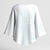 Samoa Lotu Tamaiti Mamanu Siapo Kimono Sleeve Blouse Off White Plumeria - Polynesian Pride