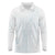 Samoa Lotu Tamaiti Mamanu Siapo Long Sleeve Polo Shirt Off White Plumeria - Polynesian Pride