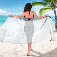 Samoa Lotu Tamaiti Mamanu Siapo Sarong Off White Plumeria - Polynesian Pride