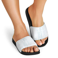 Samoa Lotu Tamaiti Mamanu Siapo Slide Sandals Off White Plumeria - Polynesian Pride