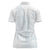 Samoa Lotu Tamaiti Mamanu Siapo Women Polo Shirt Off White Plumeria - Polynesian Pride