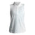 Samoa Lotu Tamaiti Mamanu Siapo Women Sleeveless Polo Shirt Off White Plumeria - Polynesian Pride
