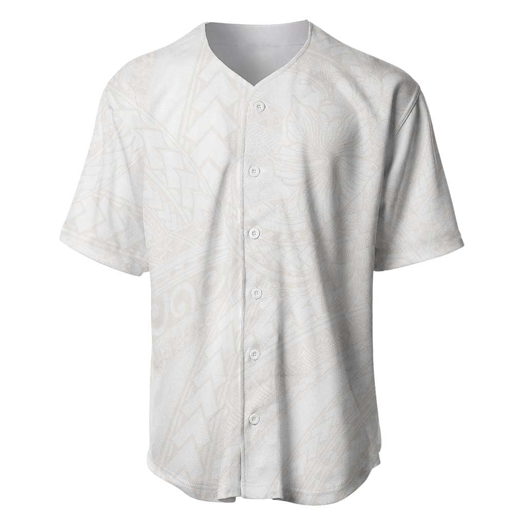 Samoa Lotu Tamaiti Ivory Baseball Jersey Teuila Tatau - Polynesian Pride