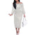 Samoa Lotu Tamaiti Ivory Family Matching Off The Shoulder Long Sleeve Dress and Hawaiian Shirt Teuila Tatau - Polynesian Pride