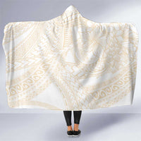 Samoa Lotu Tamaiti Ivory Hooded Blanket Teuila Tatau - Polynesian Pride