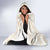 Samoa Lotu Tamaiti Ivory Hooded Blanket Teuila Tatau - Polynesian Pride