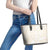 Samoa Lotu Tamaiti Ivory Leather Tote Bag Teuila Tatau - Polynesian Pride
