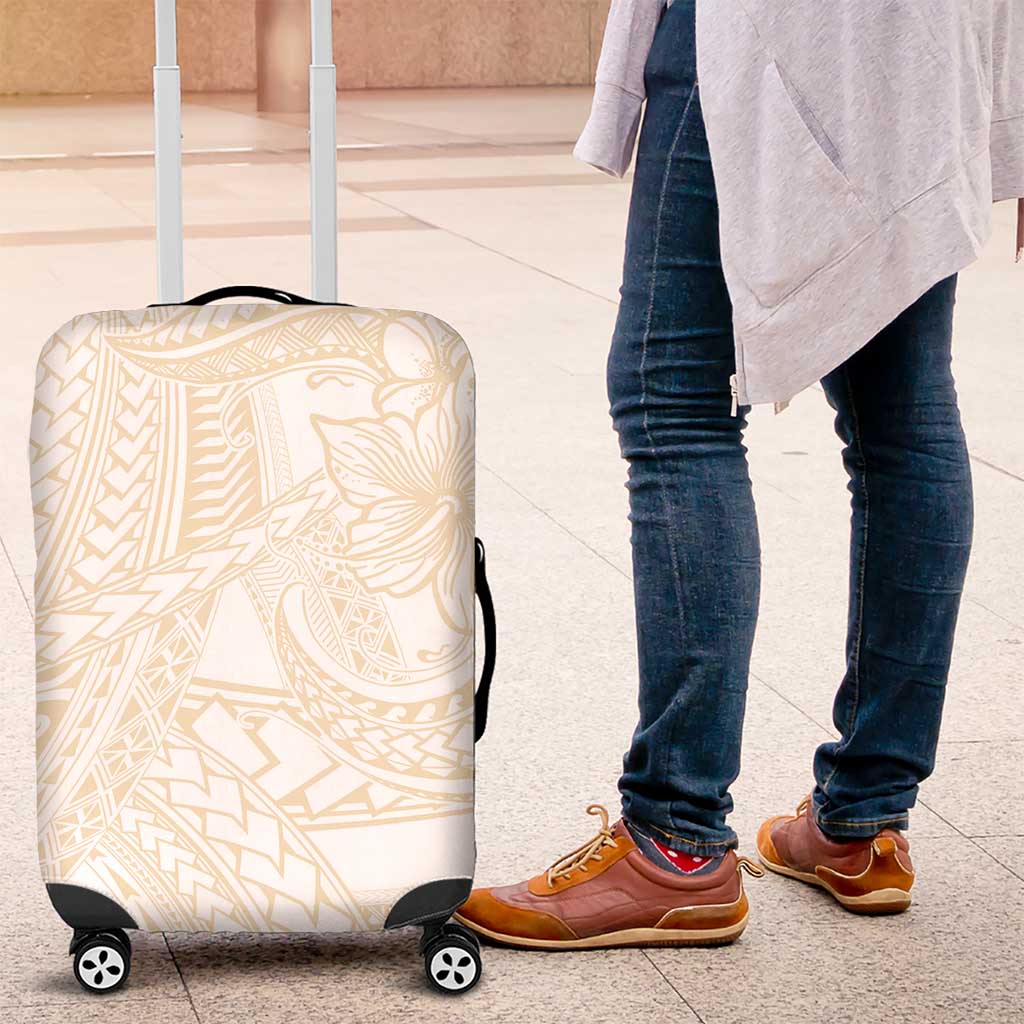Samoa Lotu Tamaiti Ivory Luggage Cover Teuila Tatau LT7 Ivory - Polynesian Pride
