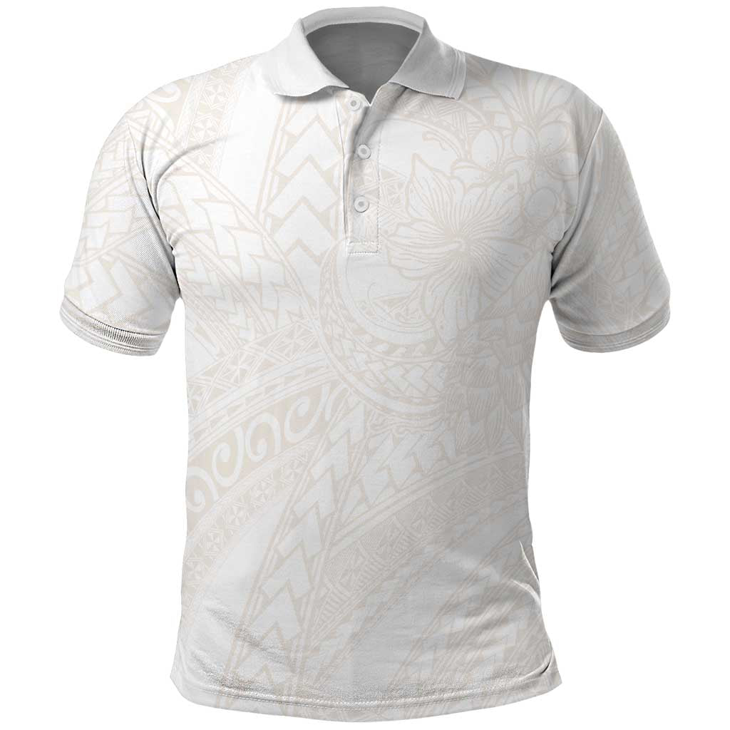 Samoa Lotu Tamaiti Ivory Polo Shirt Teuila Tatau - Polynesian Pride