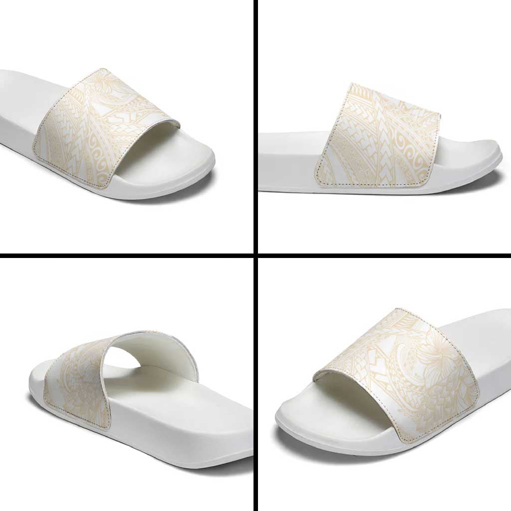 Samoa Lotu Tamaiti Ivory Slide Sandals Teuila Tatau - Polynesian Pride
