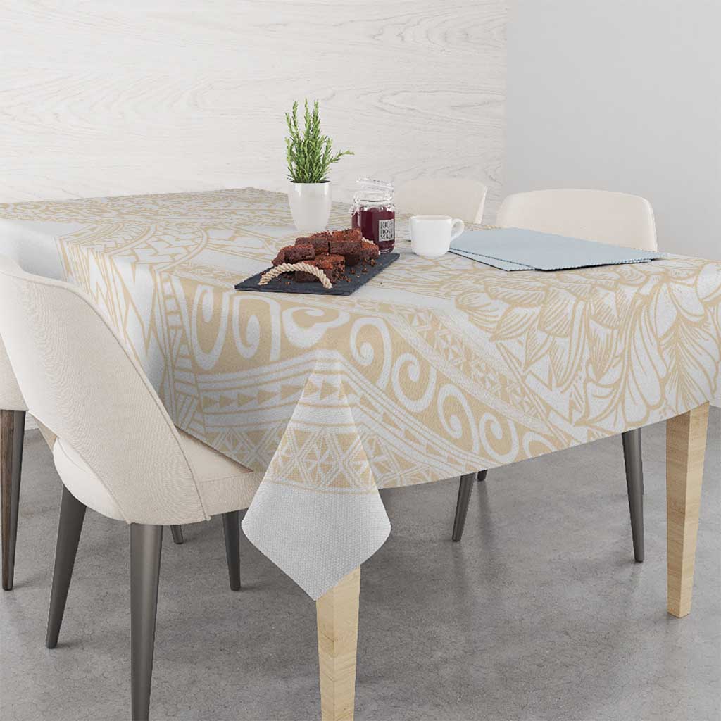 Samoa Lotu Tamaiti Ivory Tablecloth Teuila Tatau - Polynesian Pride
