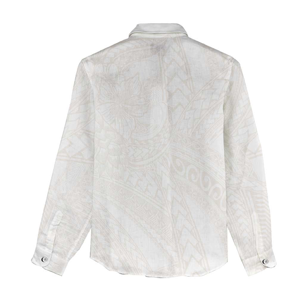 Samoa Lotu Tamaiti Ivory Women Casual Shirt Teuila Tatau - Polynesian Pride