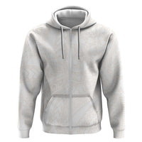 Samoa Lotu Tamaiti Ivory Zip Hoodie Teuila Tatau LT7 Zip Hoodie Ivory - Polynesian Pride