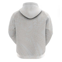 Samoa Lotu Tamaiti Ivory Zip Hoodie Teuila Tatau LT7 - Polynesian Pride