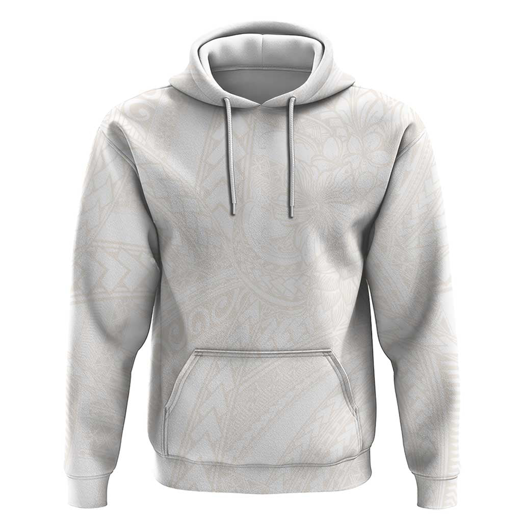 Samoa Lotu Tamaiti Ivory Zip Hoodie Teuila Tatau LT7 Pullover Hoodie Ivory - Polynesian Pride
