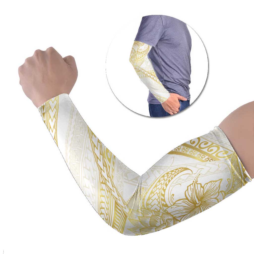 Samoa Lotu Tamaiti Gold Arm Sleeves Teuila Tatau LT7 Set of 2 Gold - Polynesian Pride