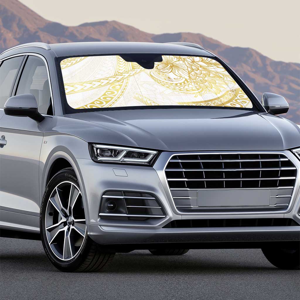 Samoa Lotu Tamaiti Gold Auto Sun Shade Teuila Tatau - Polynesian Pride