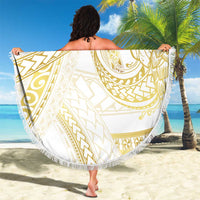 Samoa Lotu Tamaiti Gold Beach Blanket Teuila Tatau - Polynesian Pride