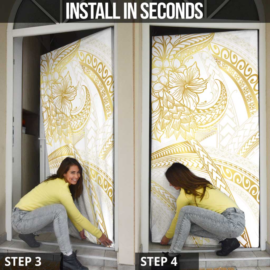 Samoa Lotu Tamaiti Gold Door Cover Teuila Tatau - Polynesian Pride