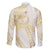 Samoa Lotu Tamaiti Gold Family Matching Off Shoulder Short Dress and Hawaiian Shirt Teuila Tatau - Polynesian Pride
