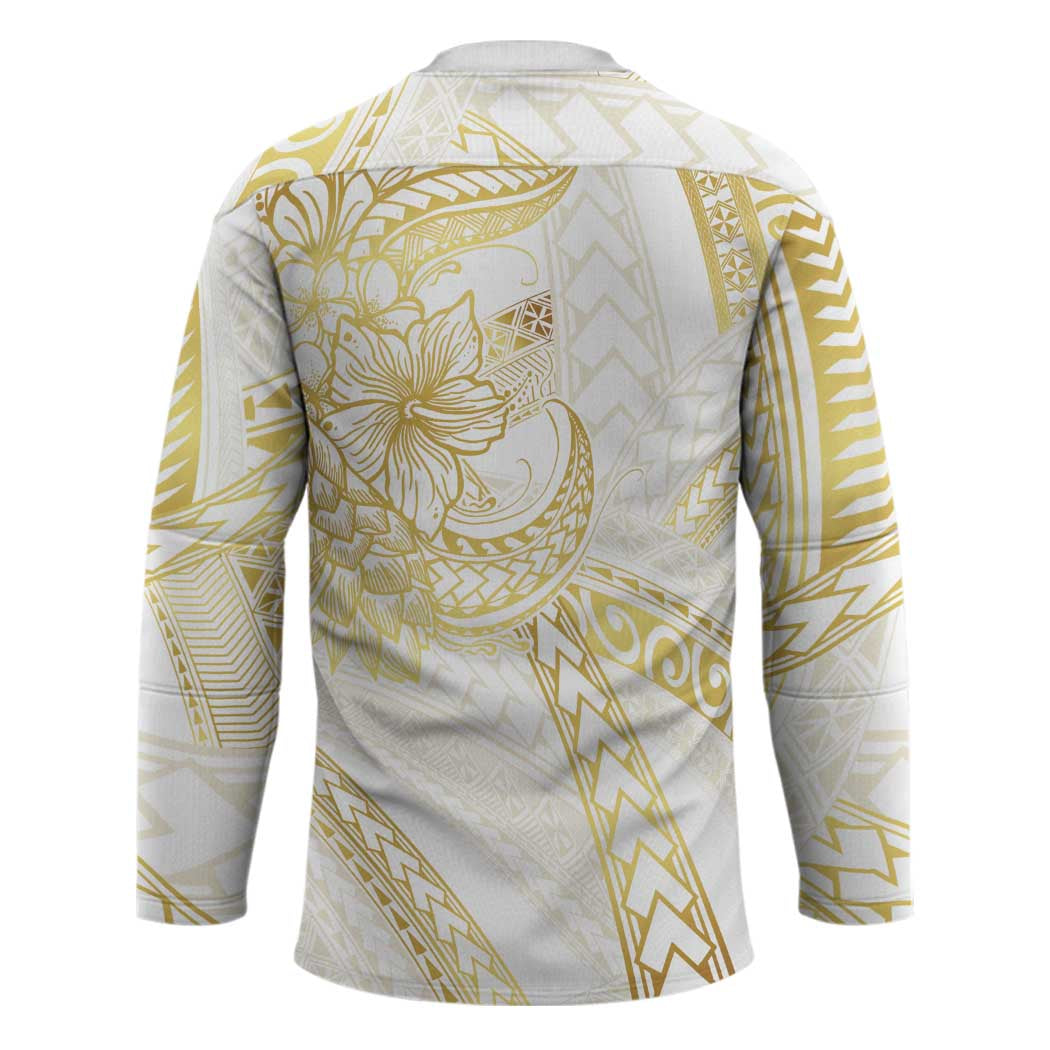 Samoa Lotu Tamaiti Gold Hockey Jersey Teuila Tatau LT7 - Polynesian Pride