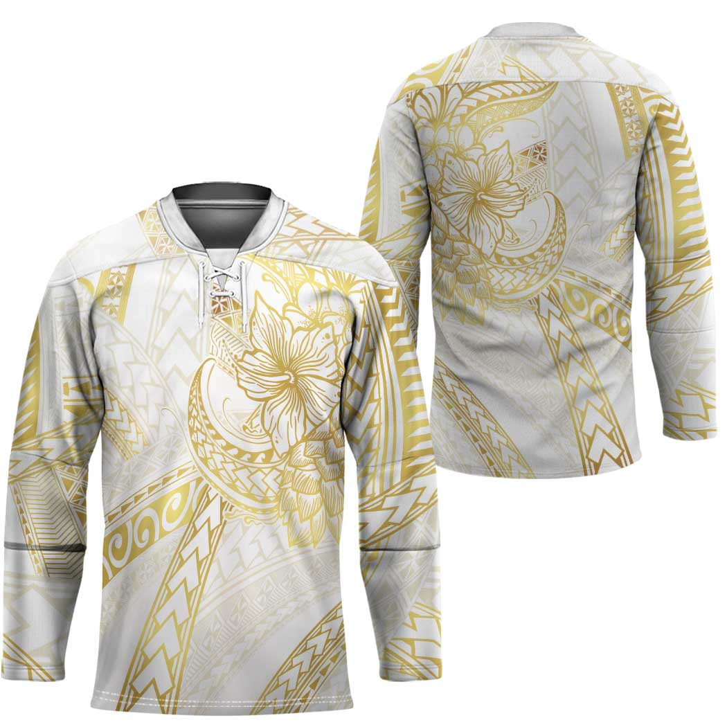 Samoa Lotu Tamaiti Gold Hockey Jersey Teuila Tatau LT7 - Polynesian Pride