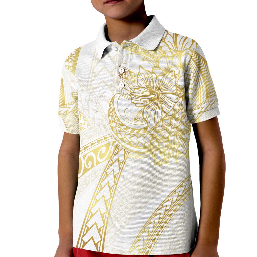 Samoa Lotu Tamaiti Gold Kid Polo Shirt Teuila Tatau LT7 Kid Gold - Polynesian Pride