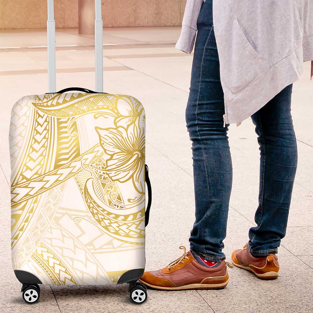 Samoa Lotu Tamaiti Gold Luggage Cover Teuila Tatau LT7 Gold - Polynesian Pride