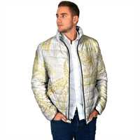 Samoa Lotu Tamaiti Gold Padded Jacket Teuila Tatau - Polynesian Pride