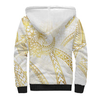 Samoa Lotu Tamaiti Gold Sherpa Hoodie Teuila Tatau - Polynesian Pride