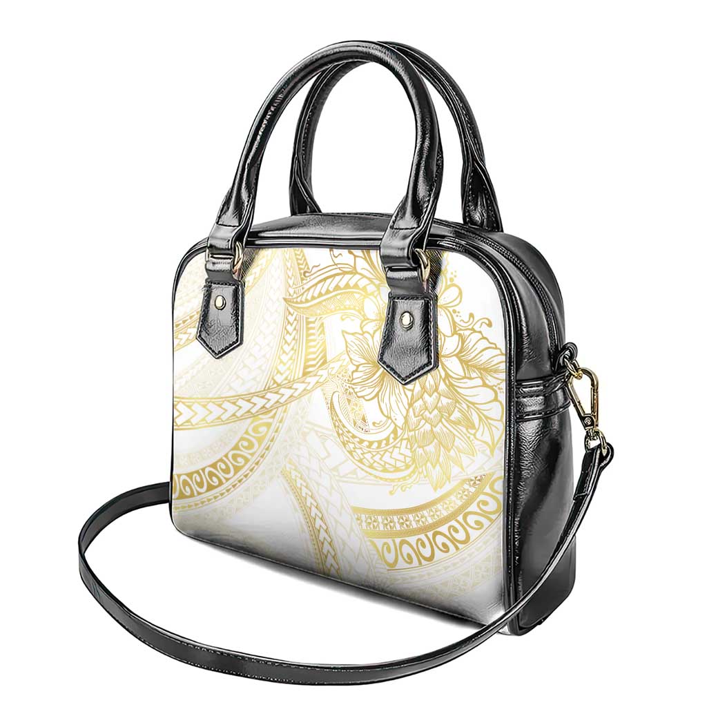 Samoa Lotu Tamaiti Gold Shoulder Handbag Teuila Tatau - Polynesian Pride